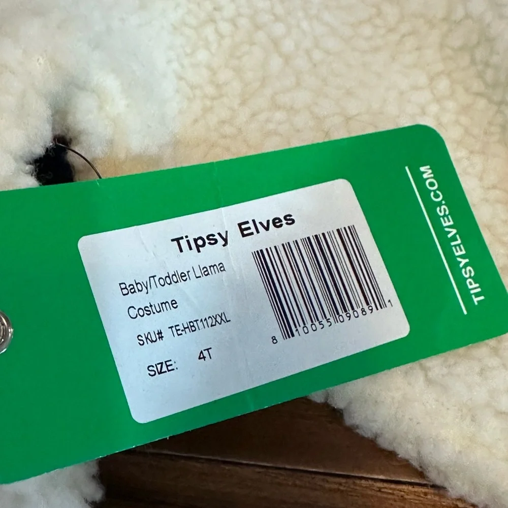 Tipsy‎ Elves costume Baby / Toddler Llama Costume – Size 4T NWT
